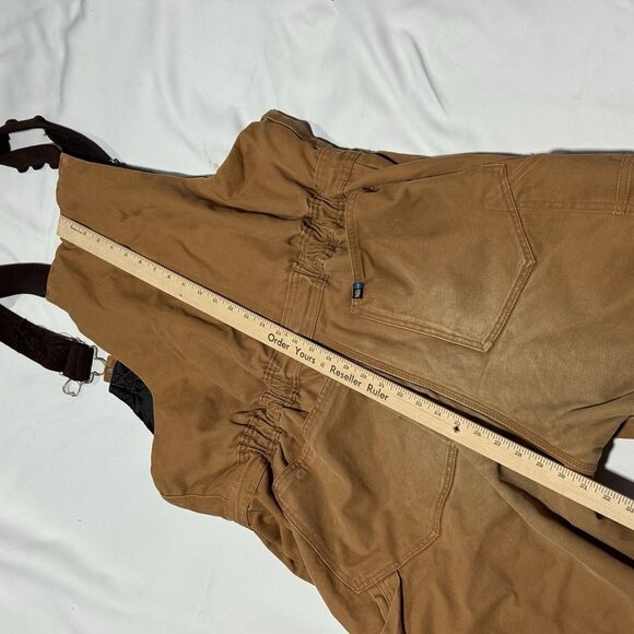 Walls Bib Overalls Men's XL Short Insulated Lined Canvas Duck - Picture 4 of 11